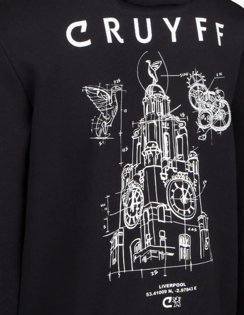 Cruyff Men's City Pack Hoody LIV in Black-2